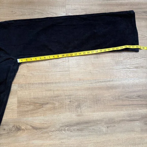 Citizens of Humanity Paloma High Rise Wide Leg Pants Black Corduroy 26 - Picture 8 of 10